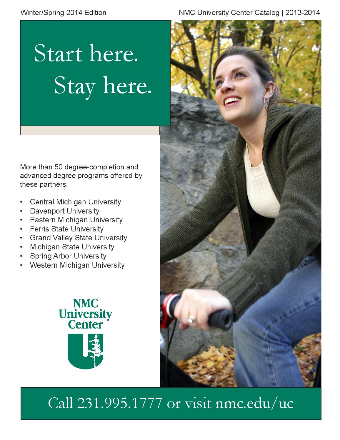 NMC University Center Catalog Winter/Spring 2013/2014 by