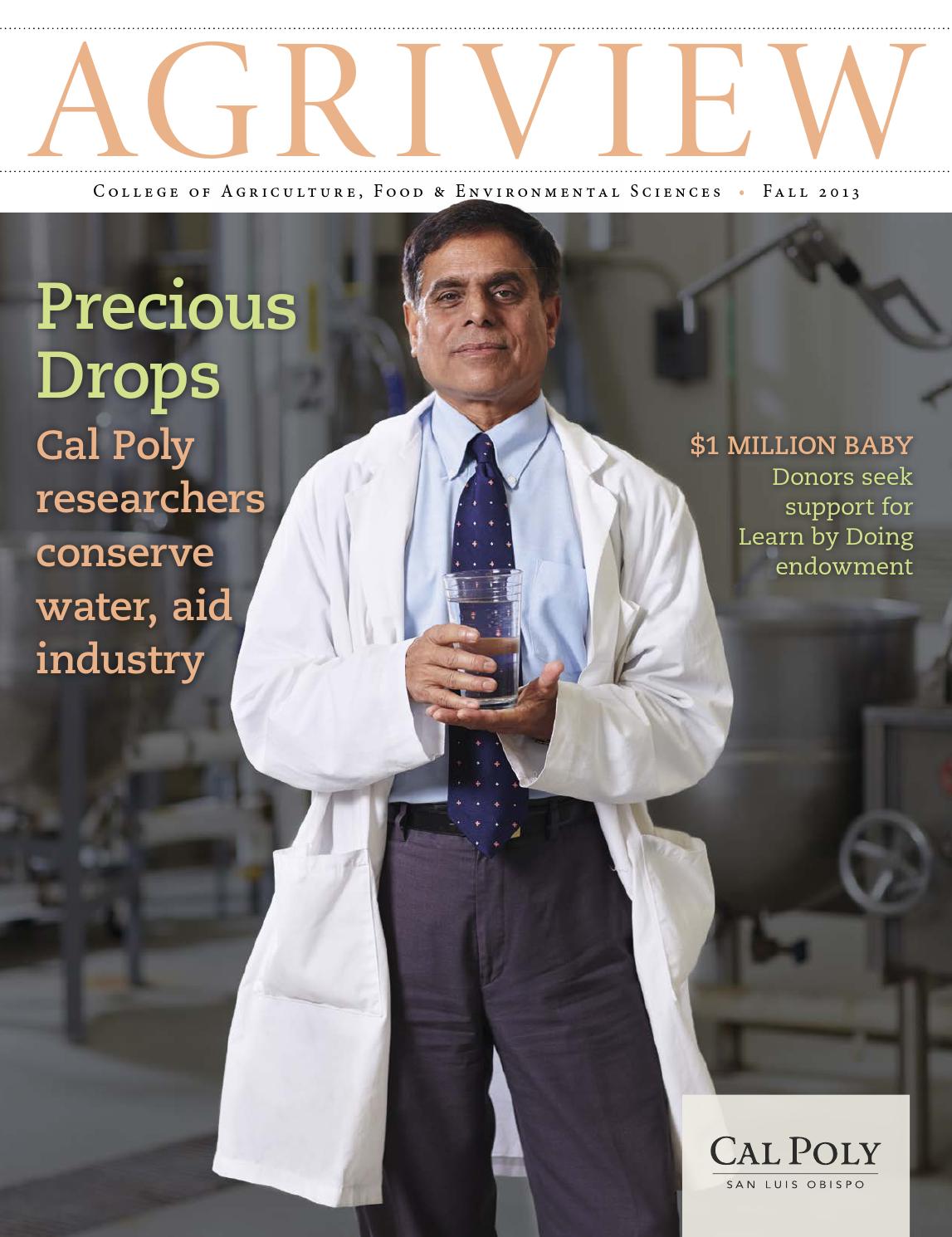 Agriview Fall 2013 by Cal Poly College of Agriculture, Food and