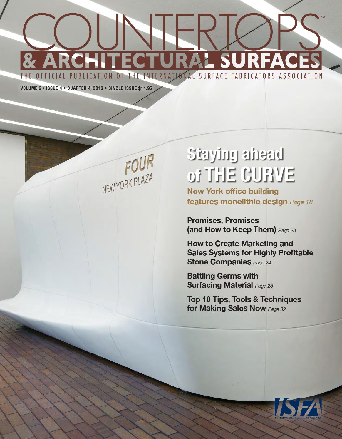 ISFA's Countertops & Architectural Surfaces Vol. 6, Issue 4 Q4 2013