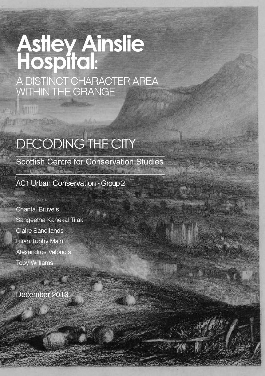Astley Ainslie Hospital By Lilian Main Issuu