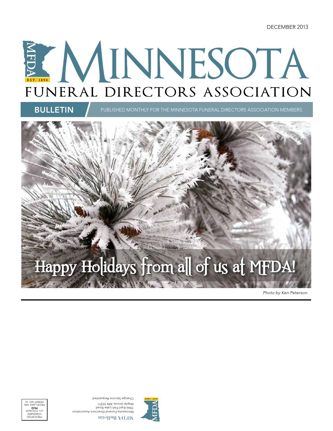 Minnesota Funeral Directors Association BULLETIN by Pernsteiner Creative  Group, Inc. - Issuu
