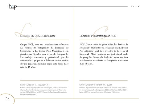 Dossier de Eventos Grupo HCP by HCP GROUP SOTOGRANDE - Issuu