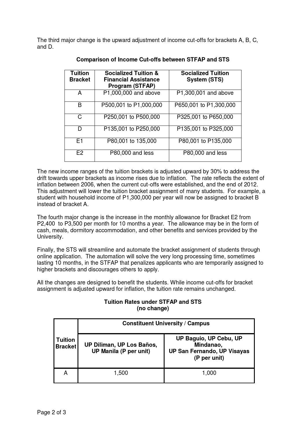 UP unveils new socialized tuition system by University of the