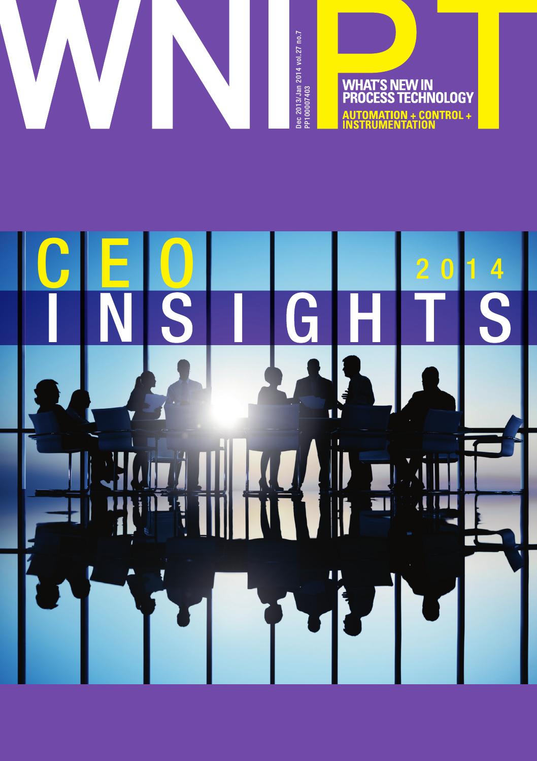 What's New in Process Technology Dec 2013/Jan 2014 by Westwick-Farrow Media - issuu