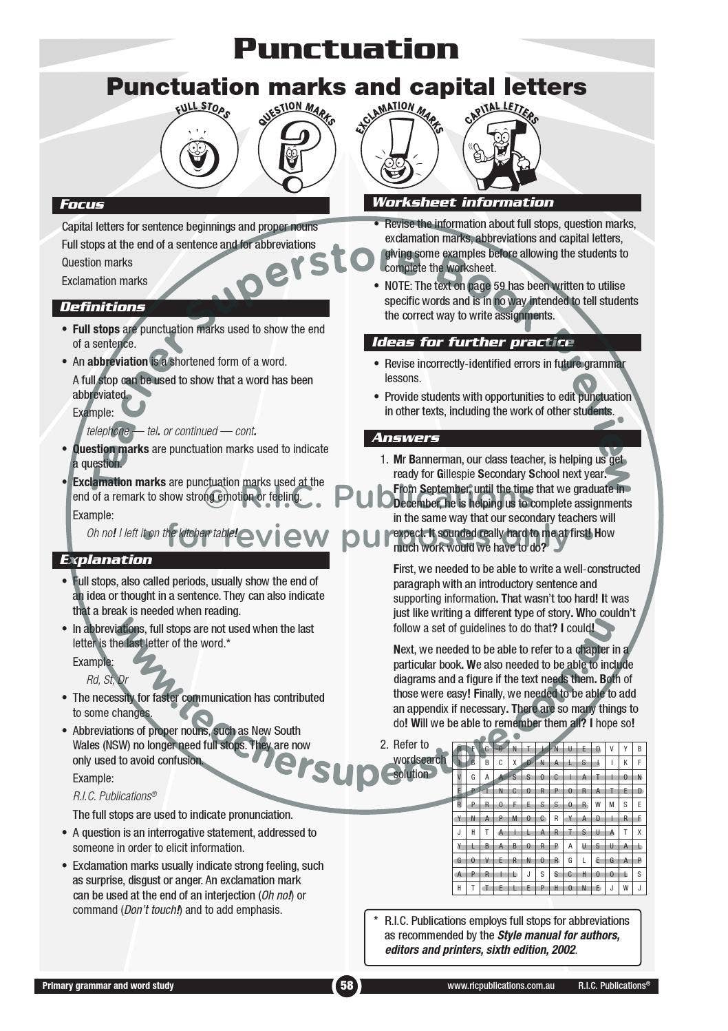 Primary Grammar and Word Study: Book G - Ages 11+ by Teacher Superstore -  Issuu