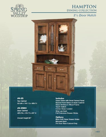 E & G Amish Furniture 2012 春季 Valley 家具目录 / Hutches / 第 11 页