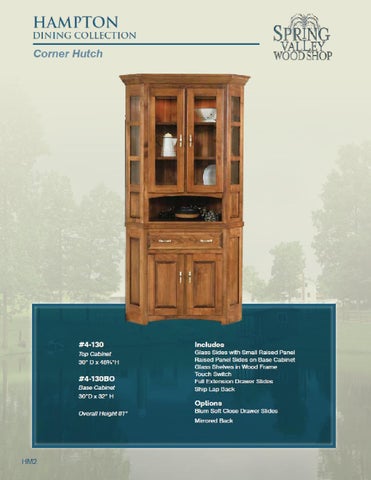 E & G Amish Furniture 2012 春季 Valley 家具目录 / Hutches / 第 12 页