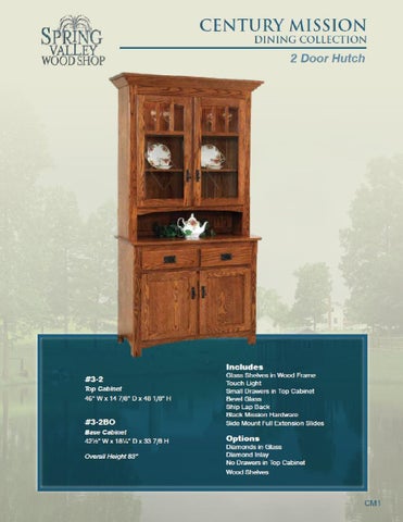 E & G Amish Furniture 2012 春季 Valley 家具目录 / Hutches / 第 13 页