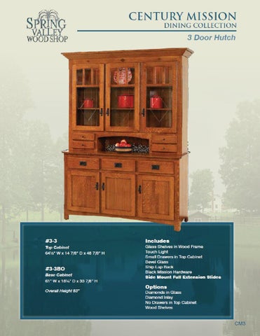 E & G Amish Furniture 2012 春季 Valley 家具目录 / Hutches / 第 15 页