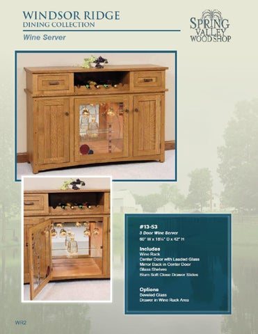 E & G Amish Furniture 2012 春季 Valley 家具目录 / Hutches / 第 18 页