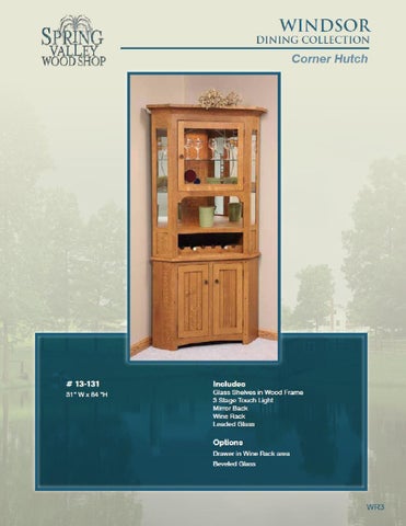 E & G Amish Furniture 2012 春季 Valley 家具目录 / Hutches / 第 19 页