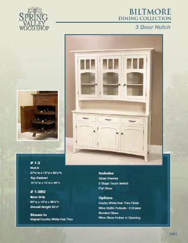 E & G Amish Furniture 2012 春季 Valley 家具目录 / Hutches / 第 21 页
