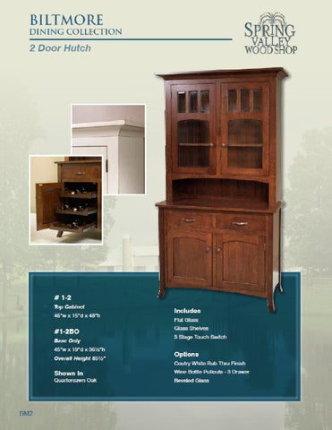 E & G Amish Furniture 2012 春季 Valley 家具目录 / Hutches / 第 22 页