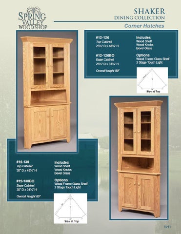E & G Amish Furniture 2012 春季 Valley 家具目录 / Hutches / 第 2 页