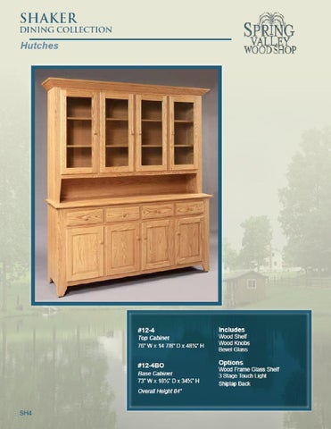 E & G Amish Furniture 2012 春季 Valley 家具目录 / Hutches / 第 4 页