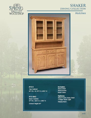 E & G Amish Furniture 2012 春季 Valley 家具目录 / Hutches / 第 5 页