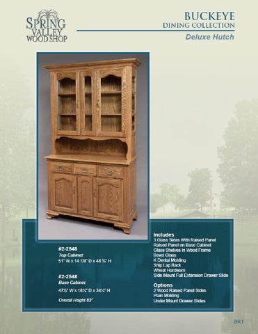 E & G Amish Furniture 2012 春季 Valley 家具目录 / Hutches / 第 6 页