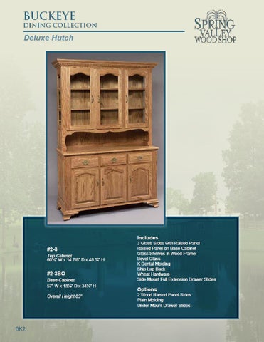 E & G Amish Furniture 2012 春季 Valley 家具目录 / Hutches / 第 7 页