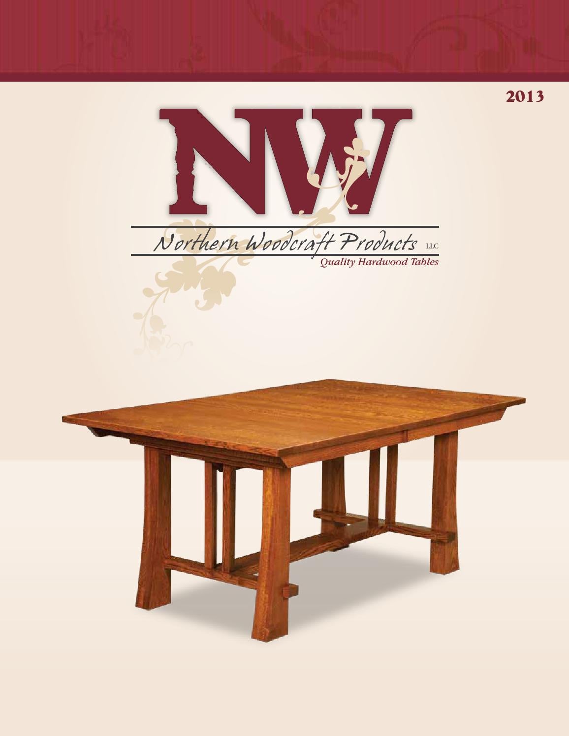 2013 Northern Woodcrafts Catalog / Tables / E & G Amish Furniture by E