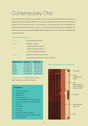 Durian Industries Ltd Durian Door 家具目录 第 19 页