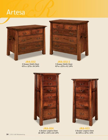 E & G Amish Furniture 2013 J × R Woodworking 家具目录 / Bedrooms / 第 14 页