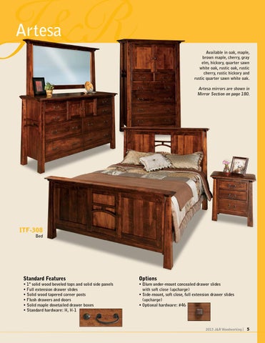 E & G Amish Furniture 2013 J × R Woodworking 家具目录 / Bedrooms / 第 5 页