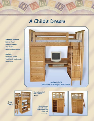 E & G Amish Furniture 2013 J. Miller Woodworking 目录 / Childrens 家具 / 第 6 页