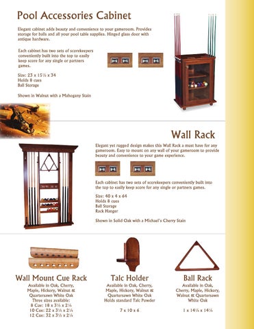 E & G Amish Furniture 2012 Silverline 家具目录 / Game Room / 第 10 页