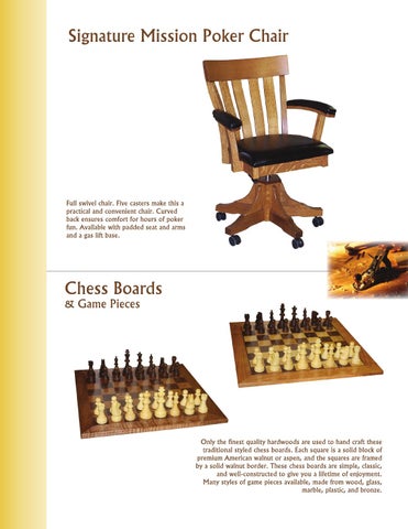 E & G Amish Furniture 2012 Silverline 家具目录 / Game Room / 第 11 页