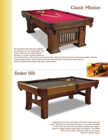 E & G Amish Furniture 2012 Silverline 家具目录 / Game Room / 第 3 页