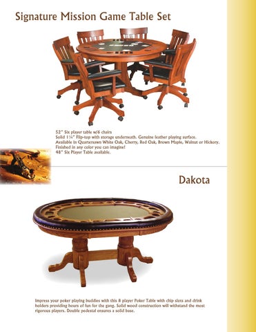 E & G Amish Furniture 2012 Silverline 家具目录 / Game Room / 第 6 页