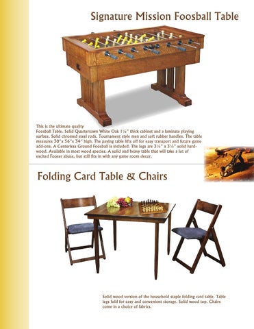 E & G Amish Furniture 2012 Silverline 家具目录 / Game Room / 第 7 页