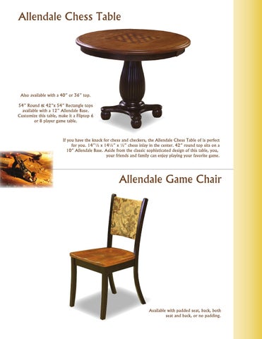E & G Amish Furniture 2012 Silverline 家具目录 / Game Room / 第 8 页