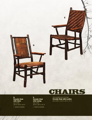 E & G Amish Furniture 2013 Hilltop Hickory 目录 / 乡村 Hickory 家具 / 第 11 页