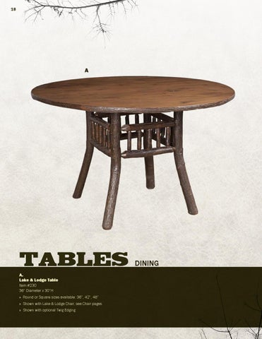 E & G Amish Furniture 2013 Hilltop Hickory 目录 / 乡村 Hickory 家具 / 第 18 页