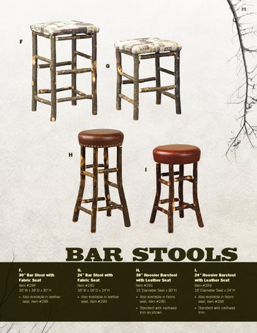 E & G Amish Furniture 2013 Hilltop Hickory 目录 / 乡村 Hickory 家具 / 第 21 页