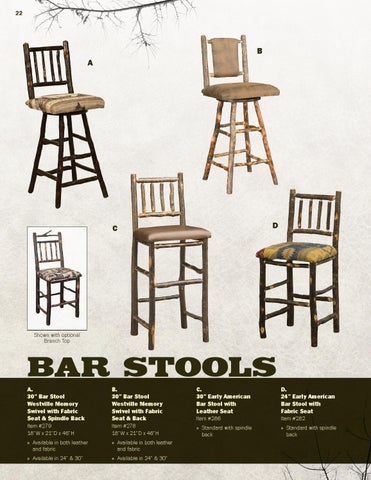 E & G Amish Furniture 2013 Hilltop Hickory 目录 / 乡村 Hickory 家具 / 第 22 页
