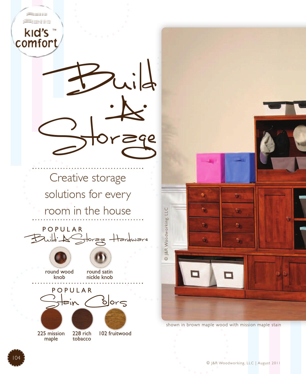 2013 J & R Woodworking ( Kids Comfort ) Catalog / Build-A-Storage / E