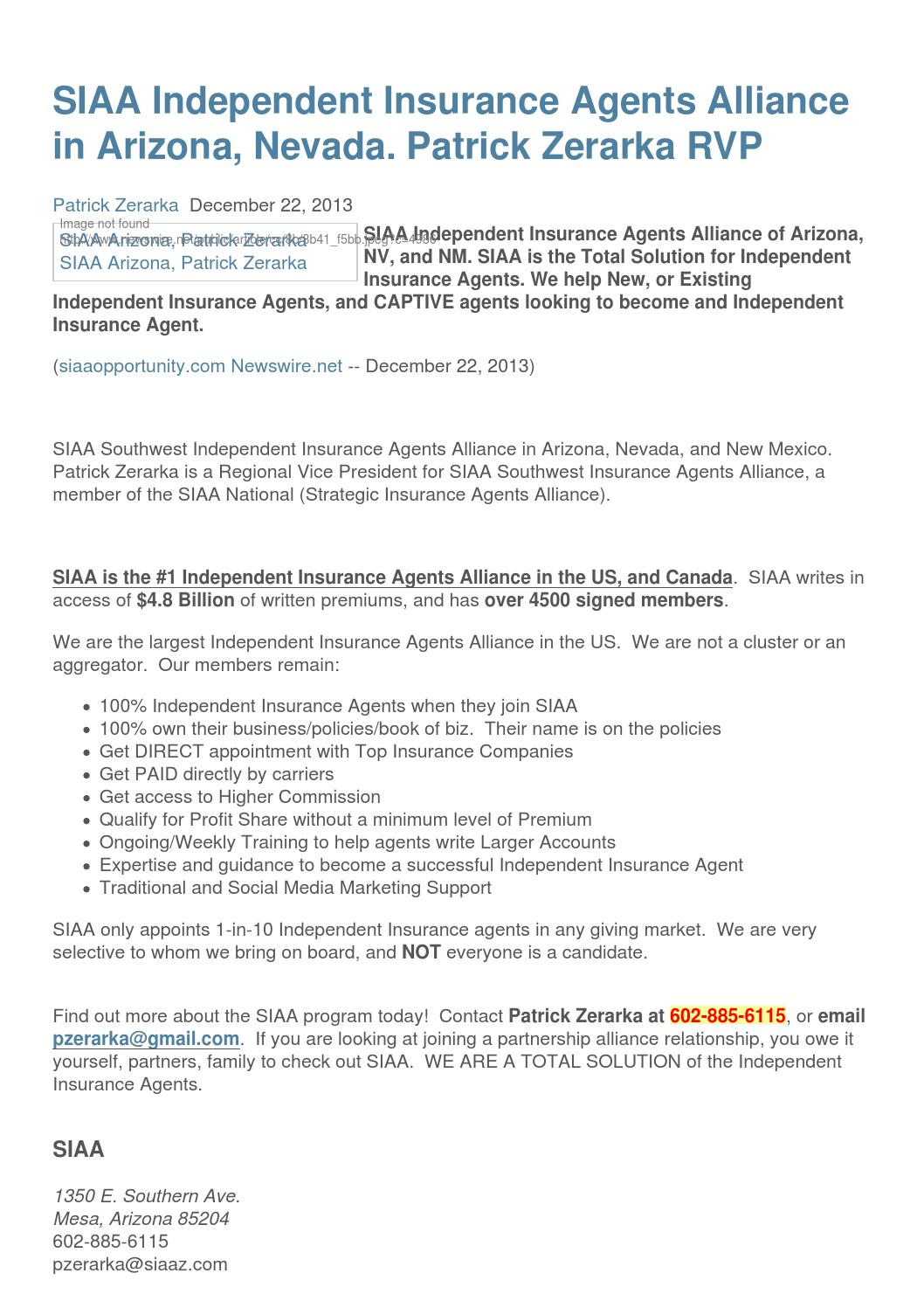 SIAA Independent Insurance Agents Alliance in Arizona