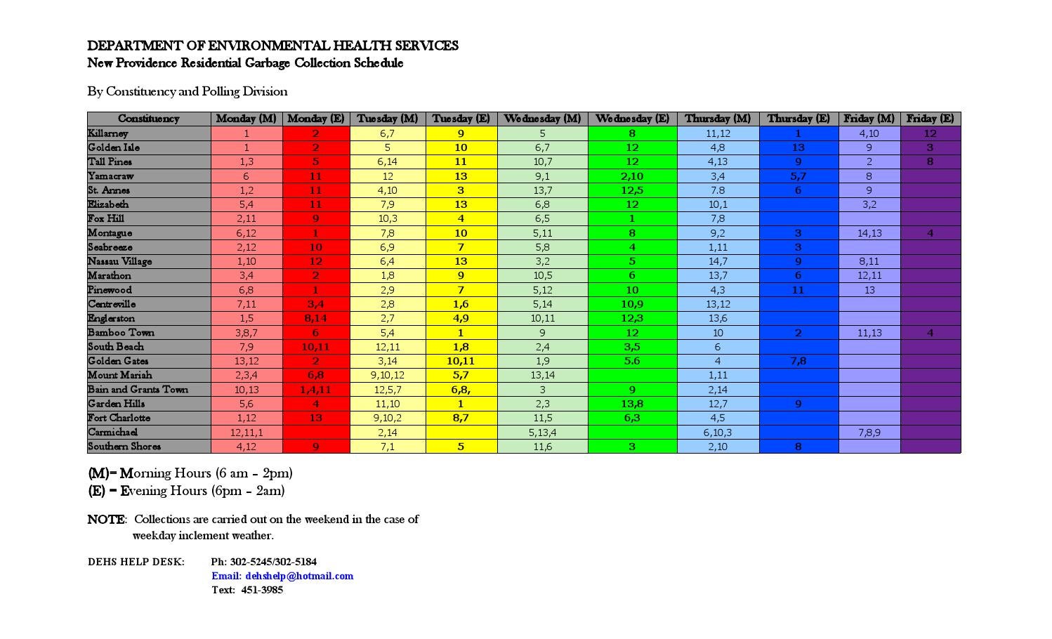 new-providence-garbage-collection-schedule-by-kenred-dorsett