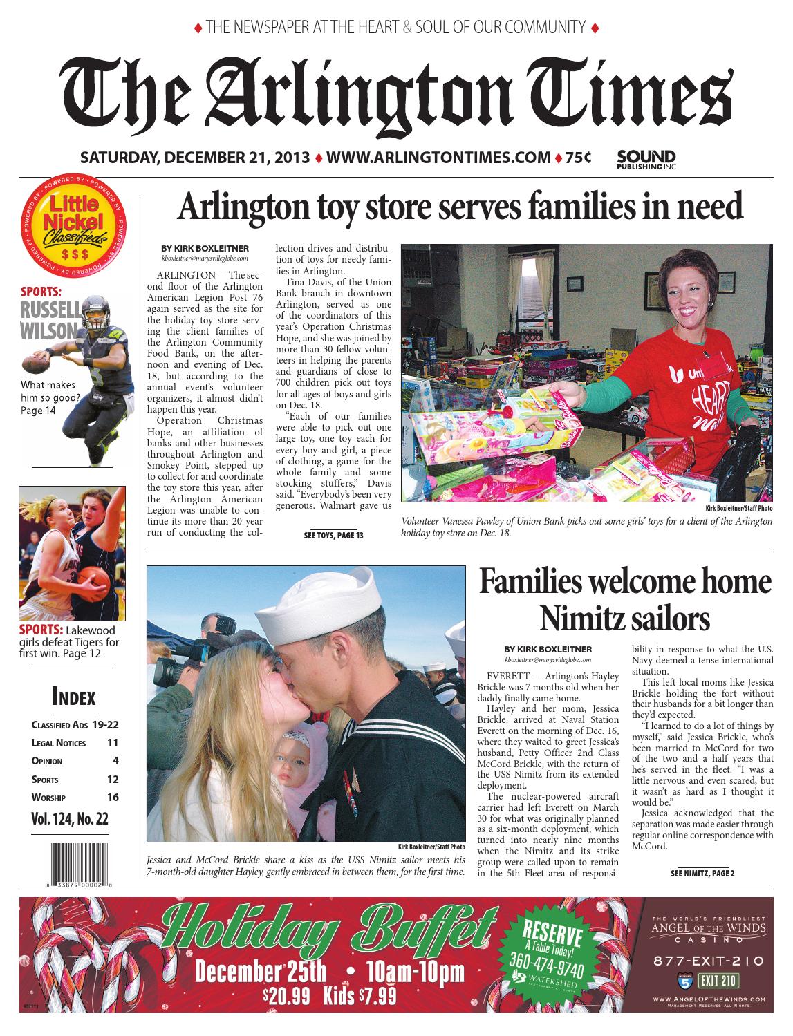 Arlington Times, December 21, 2013 by Sound Publishing Issuu
