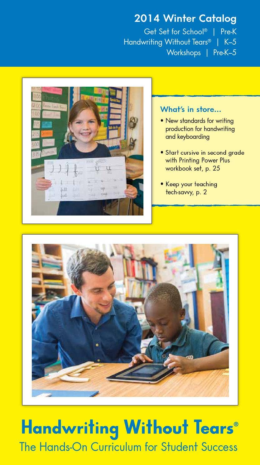 Hwt 2014 winter catalog by Learning Without Tears Issuu
