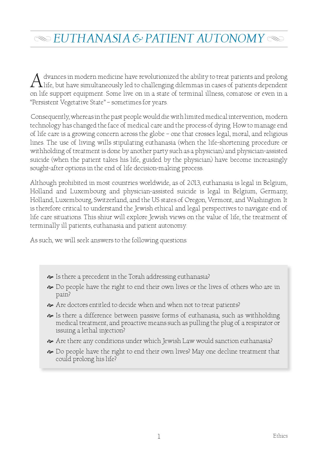 Euthanasia & patient autonomy dec24 2013 by Olami Resources Issuu