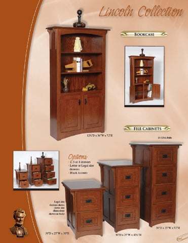 E & G Amish Furniture 家具目录 · 2011 Valley 家具 / Desks × File Cabinets / 第 10 页