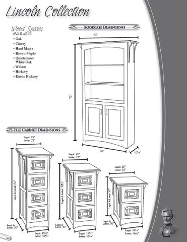 E & G Amish Furniture 家具目录 · 2011 Valley 家具 / Desks × File Cabinets / 第 11 页