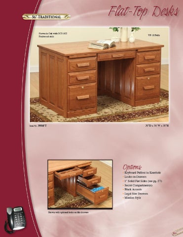E & G Amish Furniture 家具目录 · 2011 Valley 家具 / Desks × File Cabinets / 第 16 页