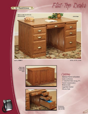 E & G Amish Furniture 家具目录 · 2011 Valley 家具 / Desks × File Cabinets / 第 18 页