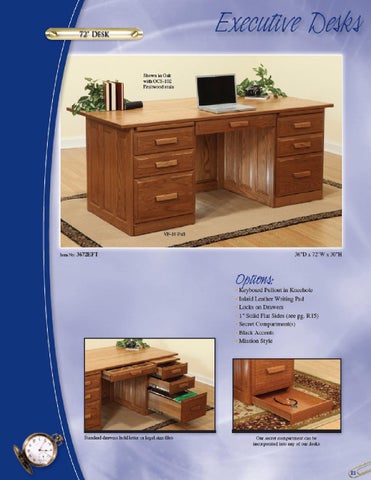 E & G Amish Furniture 家具目录 · 2011 Valley 家具 / Desks × File Cabinets / 第 21 页