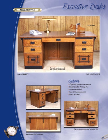 E & G Amish Furniture 家具目录 · 2011 Valley 家具 / Desks × File Cabinets / 第 23 页