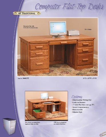 E & G Amish Furniture 家具目录 · 2011 Valley 家具 / Desks × File Cabinets / 第 24 页